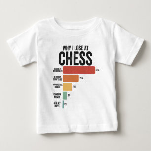 Funny Chess Sport Why I Lose At Chess Game Retro Baby T-Shirt