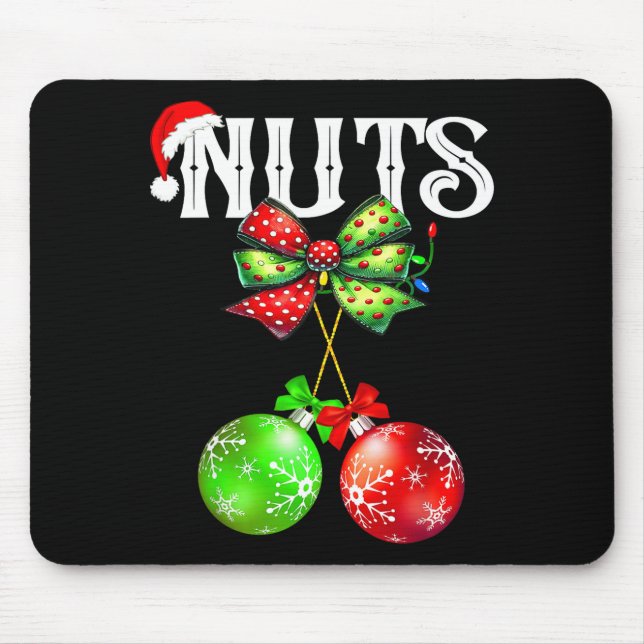 Funny Chest Nuts Chestnuts Matching Family Christm Mouse Mat (Front)