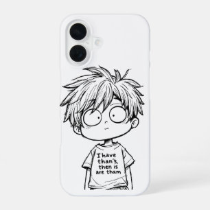 Funny Chibi Anime Boy iPhone / iPad case