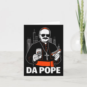 Funny Chicago Pope Leo Xiv Graphic  Card