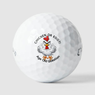 Funny Chichen Vs Egg Meme Golf Ball - Personalize