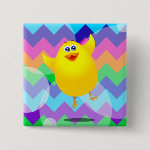 Funny chick, button