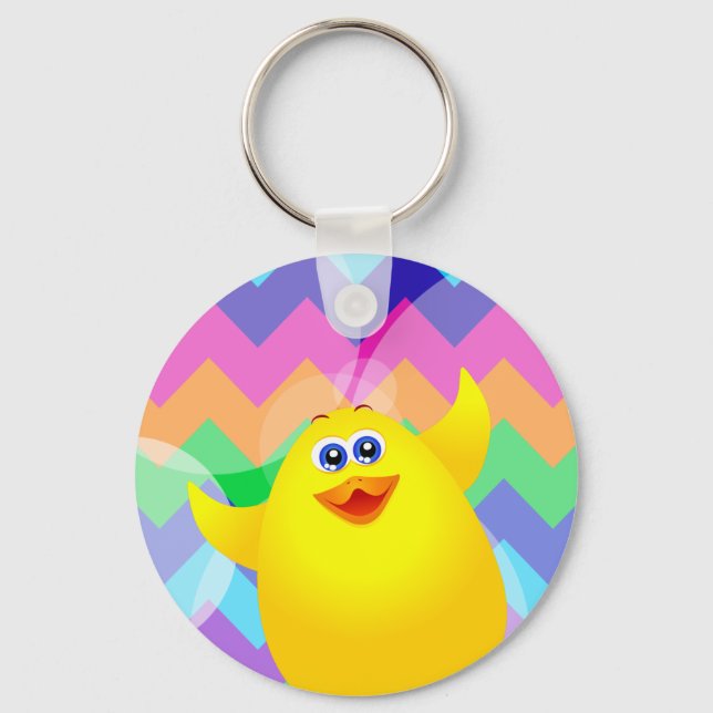Funny chick, keychain (Front)