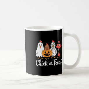 Funny Chick Or Treat Chicken Halloween Coffee Mug