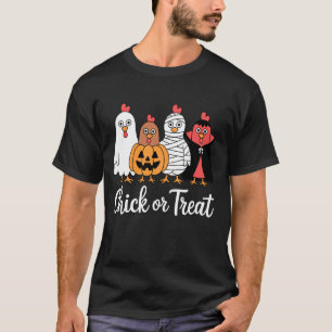 Funny Chick or Treat Chicken Halloween T-Shirt