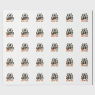 Funny Chick Or Treat Halloween Chicken Graphic_1 Wrapping Paper