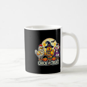 Funny Chick Or Treat Pumpkin Chicken Farmer Hallow Coffee Mug