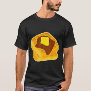 Funny Chicken &amp; Waffles Matching Halloween Cos T-Shirt