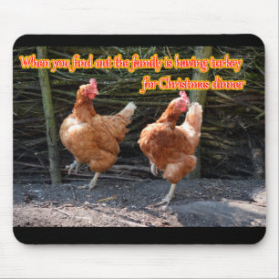 Funny Chicken and Rooster Memes with Funny Images Mouse Mat