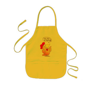 Funny Chicken Apron   Funny Cartoon Chicken Apron