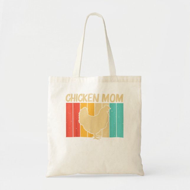 Funny Chicken Art For Mum Women Chicken Farmer Pou Tote Bag (Front)