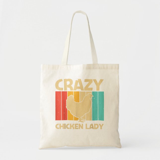 Funny Chicken Art For Women Mum Chicken Farmer Pou Tote Bag (Front)
