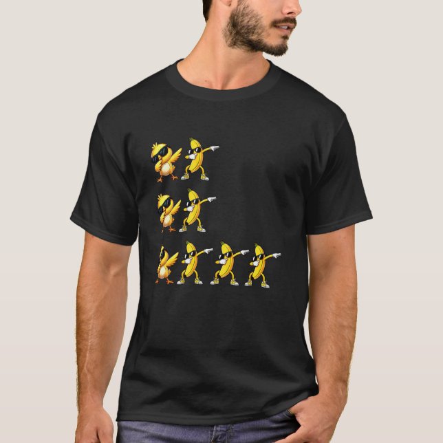 Funny Chicken Banana T-Shirt (Front)