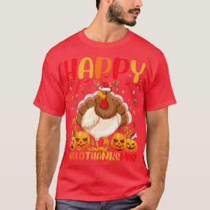 Funny Chicken Bird Lover Happy Chicken HelloThanks T-Shirt