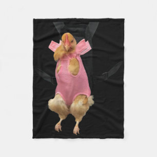 Funny Chicken By Carrier Hen Carrier Mum Of Chicke Fleece Blanket