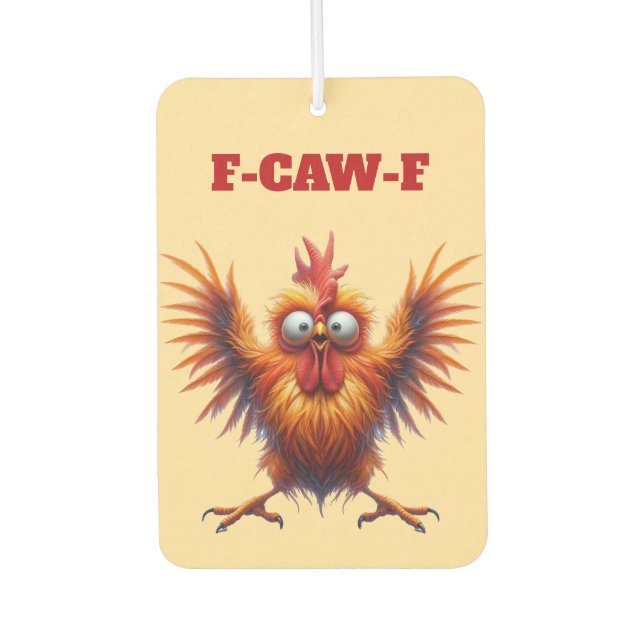 Funny Chicken Car Air Freshener (Front)