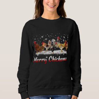 Funny Chicken Christmas Lights - Merry Christmas C Sweatshirt