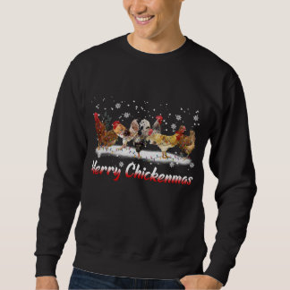 Funny Chicken Christmas Lights - Merry Christmas C Sweatshirt