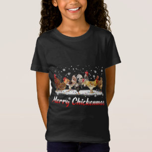 Funny Chicken Christmas Lights - Merry Christmas C T-Shirt