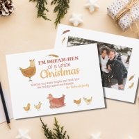 Funny Chicken Christmas Photo