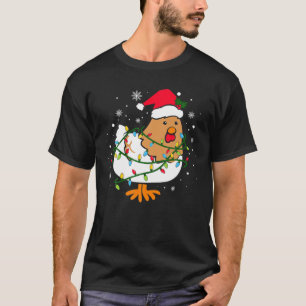 Funny Chicken Christmas Tree T-Shirt