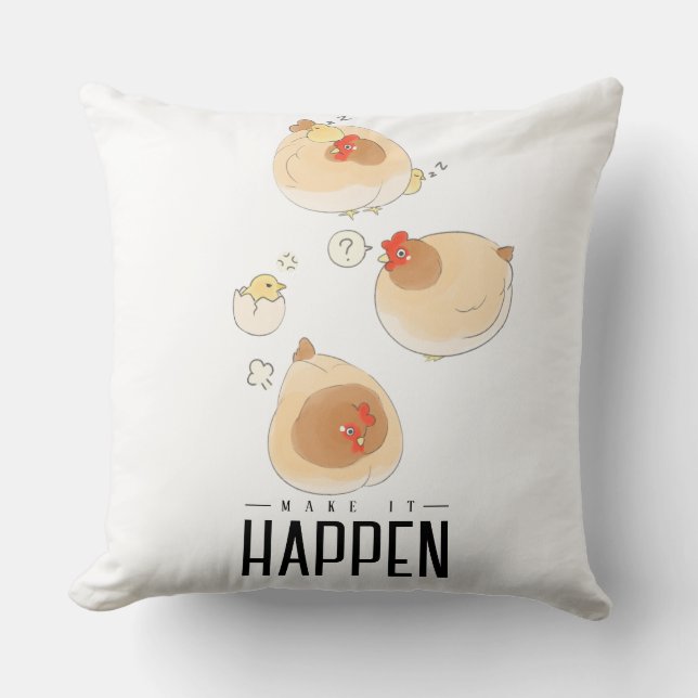 funny chicken cushion (Front)