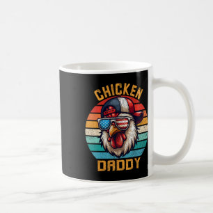 Funny Chicken Daddy Farmer Fourth Of July Usa Inde Coffee Mug