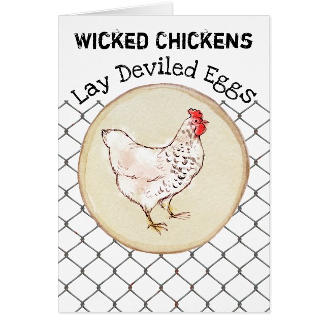 Funny Chicken Egg Novelty Rustic Shabby Farmhouse (Front)