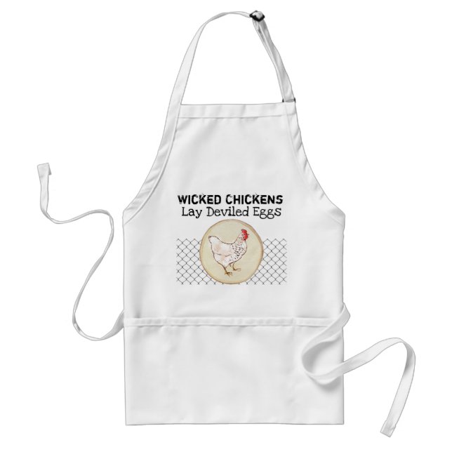 Funny Chicken Egg Novelty Rustic Shabby Farmhouse Standard Apron (Front)