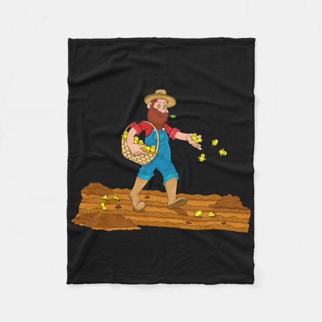 Funny Chicken Farmer Quote Chick Lover Design  Fleece Blanket (Front)