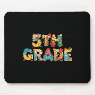 Funny Chicken Fifth Grade Ck To School Kids Boys G Mouse Mat
