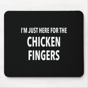Funny Chicken Finger Gift T Shirt  Mouse Mat