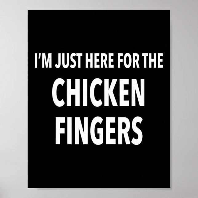 Funny Chicken Finger Gift T Shirt  Poster (Front)