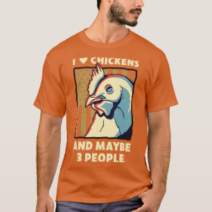 Funny Chicken For Men Chicken Dad Chicken Farmer T-Shirt