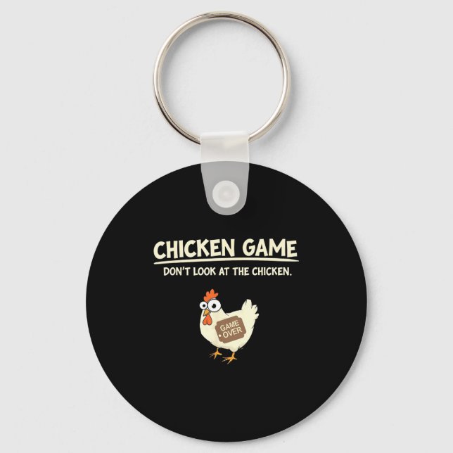 Funny Chicken Game Design Ltd Uni Chicken Game_ Do Key Ring (Front)