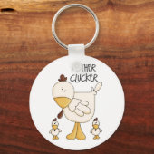 Funny Chicken Gift Key Ring (Front)