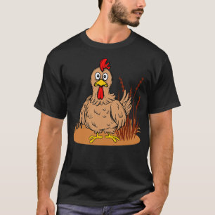 Funny Chicken Graphic Chicken Lover Farmer Gift T-Shirt
