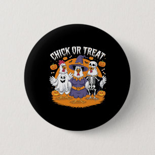 Funny Chicken Halloween Costume Spooky Season Chic 6 Cm Round Badge