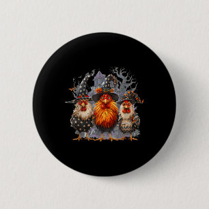 Funny Chicken Halloween Costume Spooky Season Chic 6 Cm Round Badge