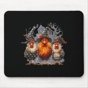 Funny Chicken Halloween Costume Spooky Season Chic Mouse Mat