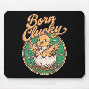 Funny Chicken Heist Coops Boss Don Rooster Born Cl Mouse Mat