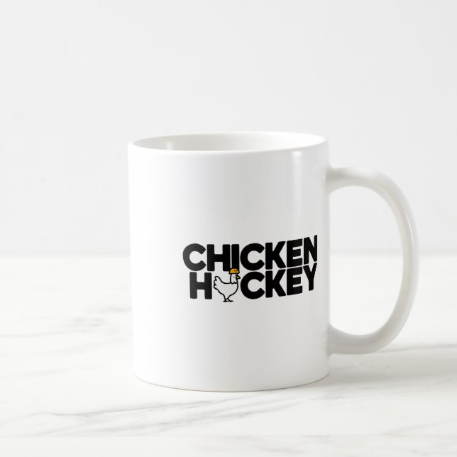 Funny Chicken Jockey Stacked Repeat Fun Gag Meme H Coffee Mug (Right)