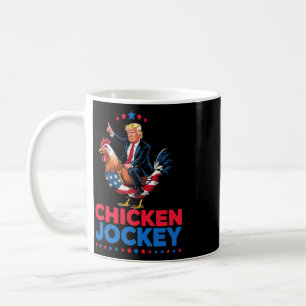 Funny Chicken Jockey Trump Meme  Coffee Mug
