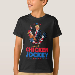 Funny Chicken Jockey Trump Meme  T-Shirt