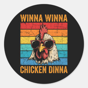 Funny Chicken Joke Hens Smallholder Homesteader _3 Classic Round Sticker