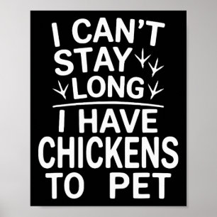 Funny Chicken Joke Sarcastic Snarky Humour Humour Poster