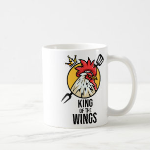 Funny Chicken King Wings Fans Bbq Drumstick Gift F Coffee Mug