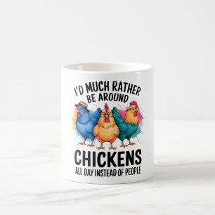 Funny Chicken Lady Coffee Mug