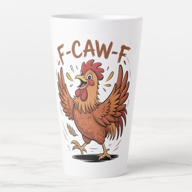 Funny Chicken Latte Mug (Front)