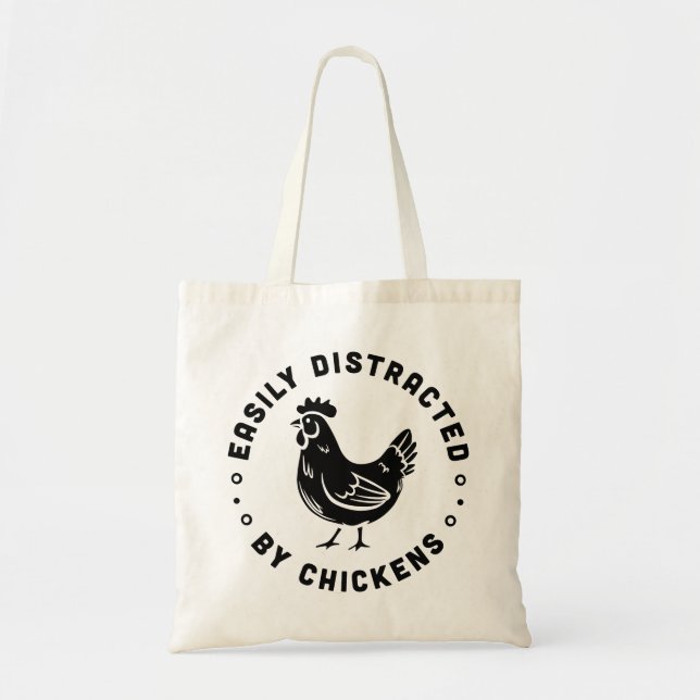 Funny chicken lover farm life quotes aesthetic tote bag (Front)